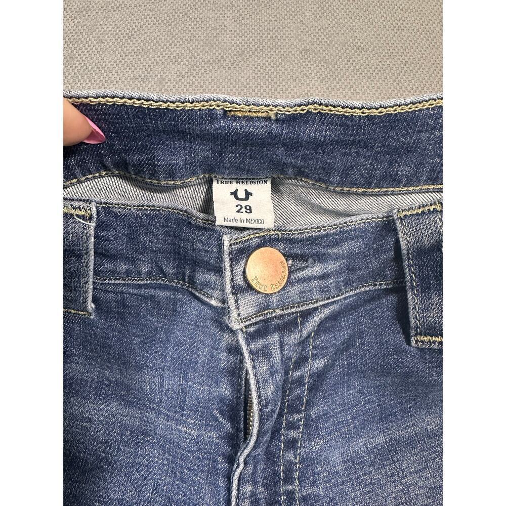 True Religion Cameron Slim Boyfriend Jeans Medium Wash Size 29 - Picture 9 of 11